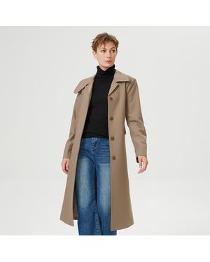 S&J Weekends Minimalistische Stadsjas - Blauw