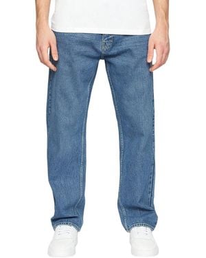 Crosshatch Tillman Wash Baggy Jeans Cotton - Blue