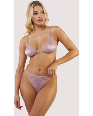 Playful Promises Sammi Jefcoate X Wish Mink Lace Triangle Bralette - Pink