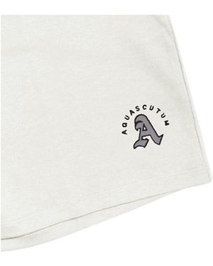 Aquascutum Fleece Shorts Cotton - White