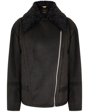 BOSS Cheerlini1 10263821 01 Overcoat - Black