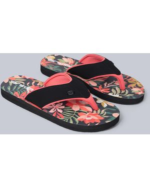 Mountain Warehouse 'Swish' Flip Flops With Soft Padded Upper Straps Slip-On Beach Sandals - Grey