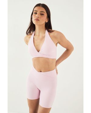 DSGN Studio Sculpt Wrap Waist Cycling Short - Pink