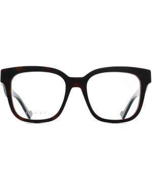 Gucci Square Shiny Dark Gg0958O - Black