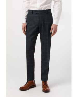 Antique Rogue Slim Fit Suit Trousers - Black