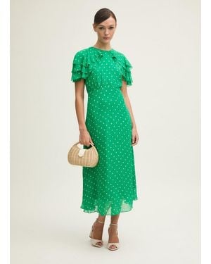 LK Bennett Dr Ellen Polka Dot Dress - Green
