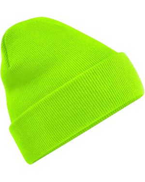 BEECHFIELD® Volwassenen Van Originele Geboeide Beanie (Fluorescerend) - Groen