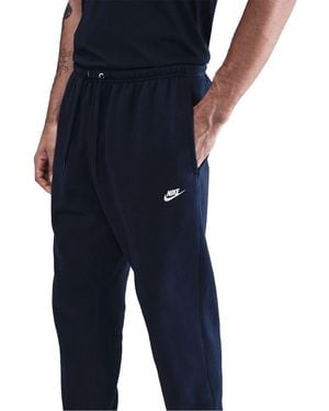 Nike Club Slim Solid Patterned Joggers - Blue