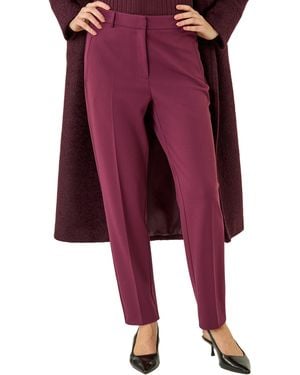 Roman Long Straight Leg Stretch Trouser - Red