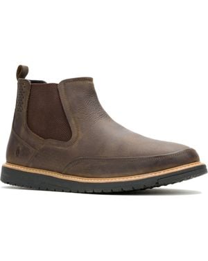 Hush Puppies Jenson Leren Mannen Bruine Boots