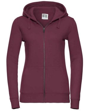 Russell Ladies Authentic Full Zip Hoodie - Purple
