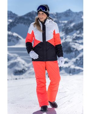 Mountain Warehouse Ladies Moon Ii Ski Jacket (Monochrome) - Blue