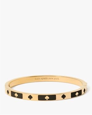 Kate Spade Enamel Block Hinge Bangle - Natural