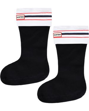 HUNTER Recycled Play Tall Boot Sock - Black