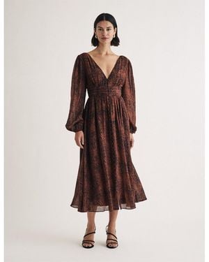 Nobody's Child Nobodys Aine Midi Dress - Brown