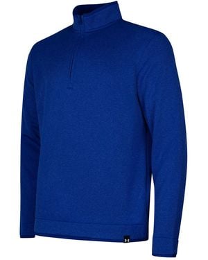 Under Armour Quarter Zip Fleece Top (Royal) - Blue