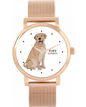 Toff London Tlws-20583 Ladies Labrador Retriever Dog Watch - Natural