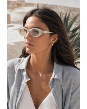 SVNX Bow Side Detail Sunglasses - Natural