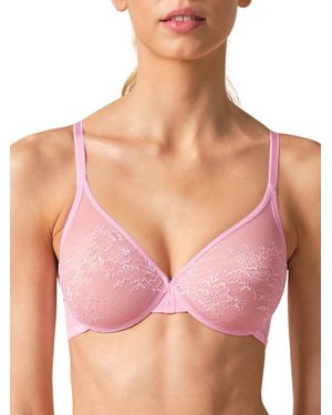 Gossard Glossies Lace Sheer Bra - Pink