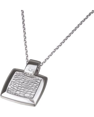 Orphelia 925 Sterling Chain With Pendant - Black