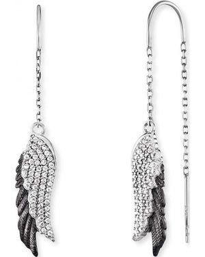 Engelsrufer Ere-Wingduo-Zi-Bib Ladies Wing Earrings - White