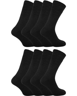 Sock Snob Set Van 8 Superzachte Thermo Slaapsokken Voor - Zwart
