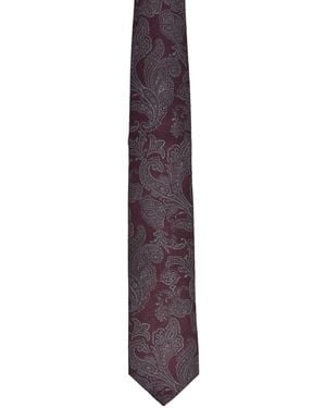 Brunello Cucinelli Paisley Jacquard Tie - Purple