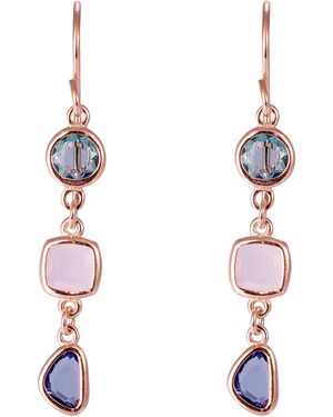 Orphelia 'Euphemia' 925 Sterling Drop Earrings - White