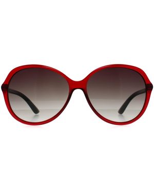 Seksy N2809 B Transparante Bordeaux Rook Gradiënt Zonnebril - Bruin