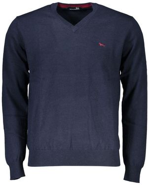 Harmont & Blaine Vneck Jumper - Blue