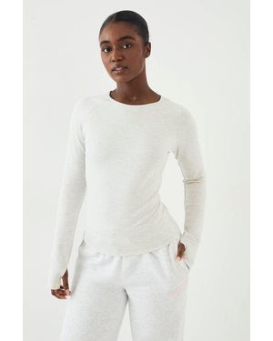DSGN Studio Sculpt Long Sleeve Top - White