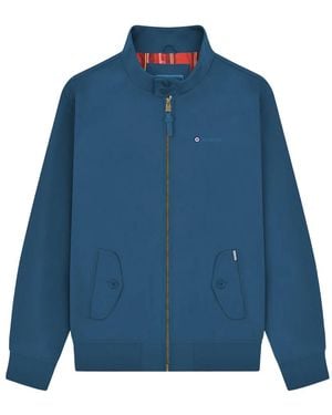 Lambretta Target Shower Resistant Hoodie (Dark) - Blue