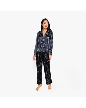 Vero Moda Sille Nightwear Set Blazer Flower - Blue
