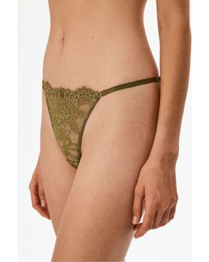 Penti Lace Brazilian Briefs - Brown