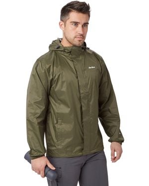 Peter Storm Waterproof, Lightweight & Packable Jacket With Adjustable Hood, Raincoat - Green