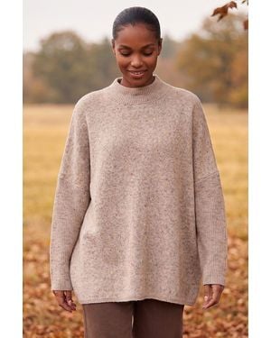 Roman Neppy Oversized Knit Jumper - Natural