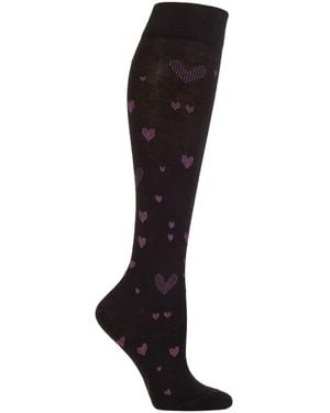 IOMI 1 Pack Ladies 18 Mmhg Graduated Compression Flight Socks For Dvt - Black