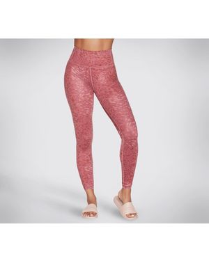 Skechers Go Sculpt Hw Leopard Legging - Red