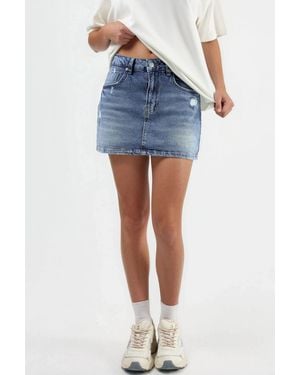 Hiccup Denim Skort - Blue