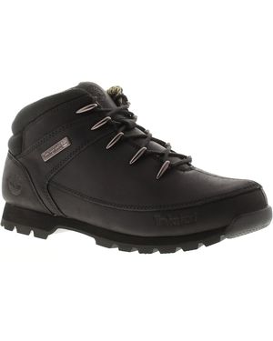 Timberland Smart Boots Euro Sprint Leather Lace Up - Black