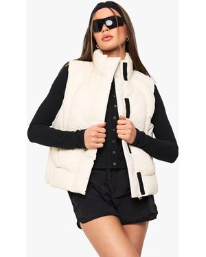 Boohoo Quilt Detail Puffer Gilet - Black