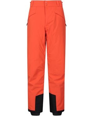 Mountain Warehouse 'Orbit' Stretchy Ski Trousers Waterproof Breathable Winter Salopettes Trouser - Red
