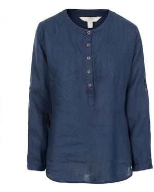 Trespass Messina Casual Cotton Blouse - Blue