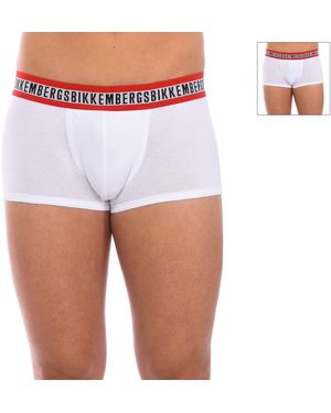 Bikkembergs Pack-2 Boxers Fashion Tape Anatomical Front Bkk1Utr08Bi - White