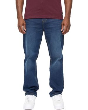 Crosshatch Detendu Relaxed Fit Jeans (Dark Wash) - Blue