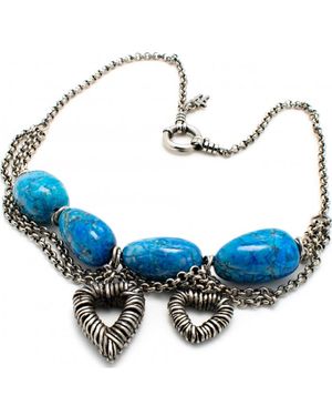 Folli Follie 4N0T051Ku Ladies Necklace - Blue
