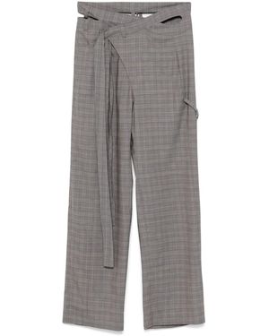 OTTOLINGER Wool Blend Wrap Trousers - Grey