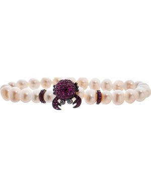 Lancaster Jla-Br-Crab-5-Wh Ladies Bracelet - Black