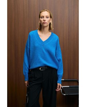 Grimelange Regular Fit Knit Jumper - Blue