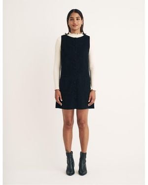 Nobody's Child Nobodys Ned Crew Neck Mini A-Line Dress - Blue